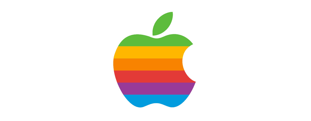Tęczowe logo Apple