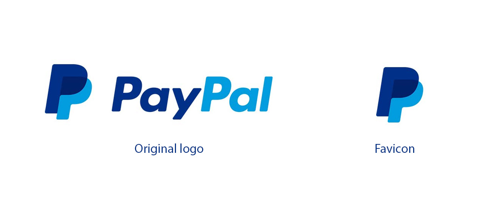 normalne logo vs logo favicon