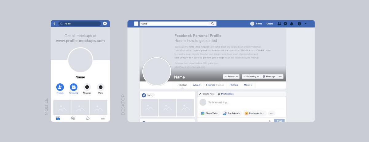 Facebook responsive business profile