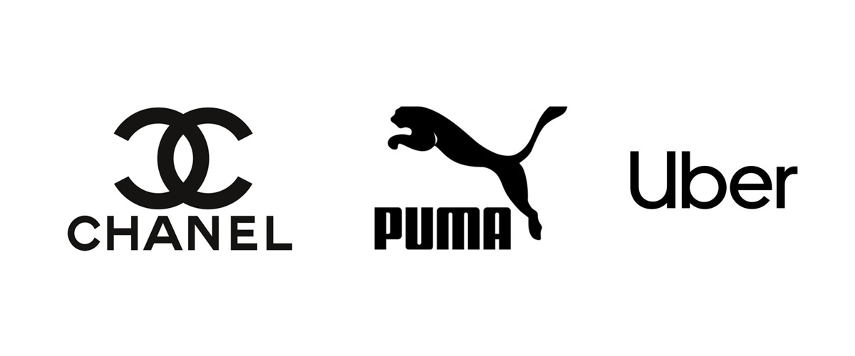 Znaczenie kolorów czarnych i białych logo
