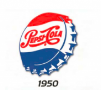 Pepsi logo 1950