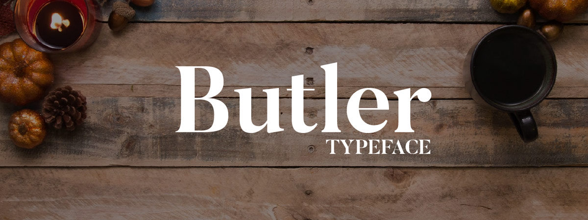Czcionka Butler dla logo