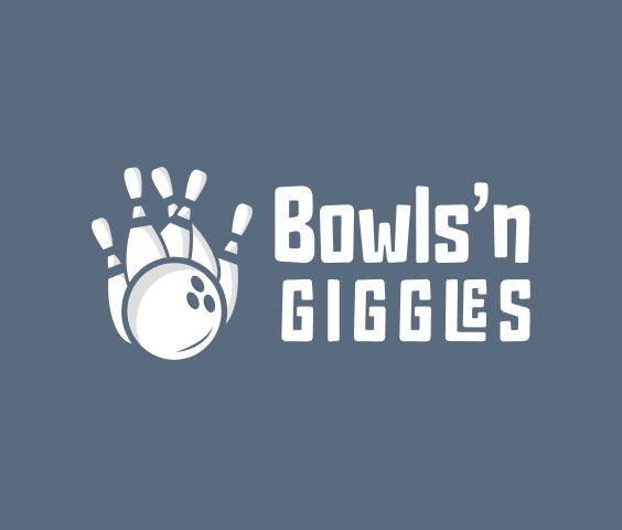 Logo kręgielni z ilustracją kręgla