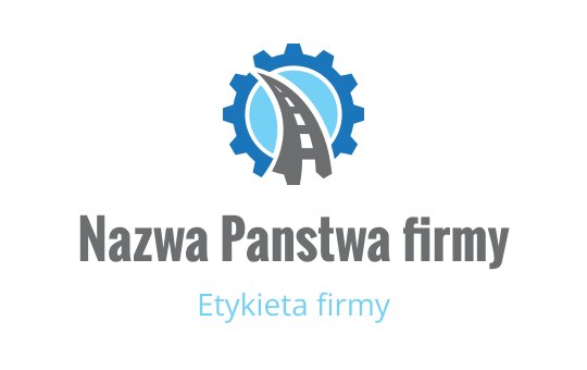 Nowoczesny projekt logo z drogą w kształcie zębatki