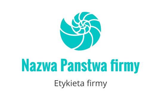 Nowoczesne logo w kolorze turkusowym w kształcie spirali z dynamiczną formą