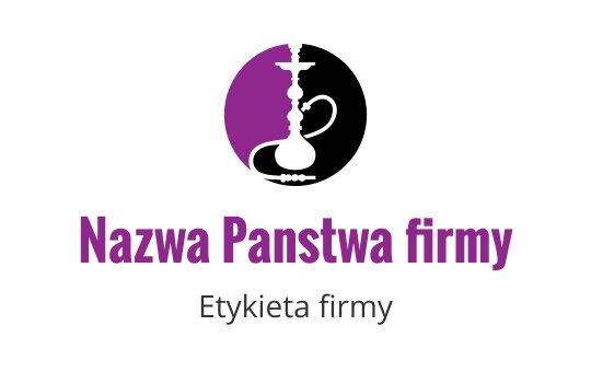 Stylizowane fioletowe logo profilowe z nowoczesną typografią