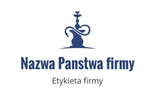 Elegancki projekt logo shishy w głębokim niebieskim z płynącymi liniami