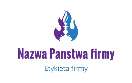 Kreatywne logo płomienia w odcieniach fioletu i niebieskiego