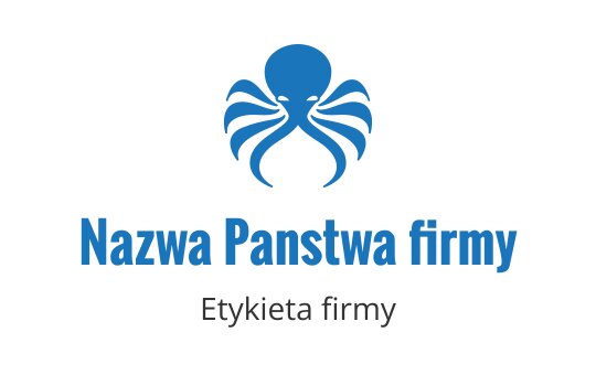 Nowoczesne niebieskie logo ośmiornicy z falującymi mackami