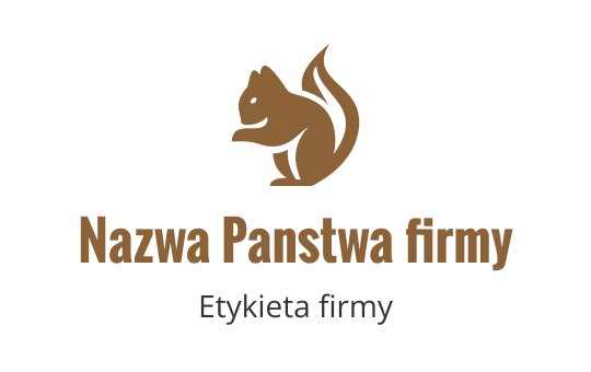 Zabawne logo wiewiórki w ciepłych odcieniach brązu