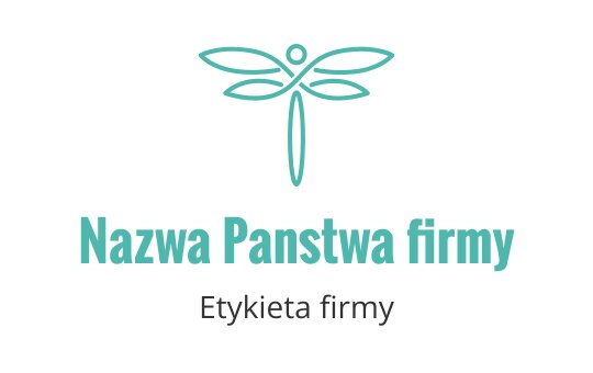 Elegancki projekt logo ważki w odcieniu niebieskozielonym o nowoczesnym stylu