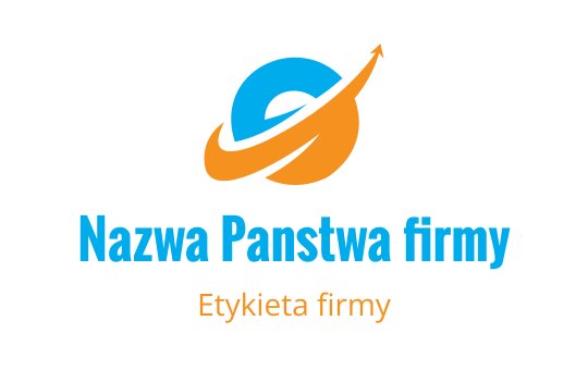 Nowoczesny projekt logo z niebieskim i pomarańczowym okrągłym motywem z strzałką