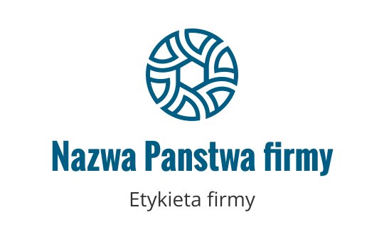 Nowoczesny okrągły projekt logo z połączonymi liniami i heksagonalnym środkiem