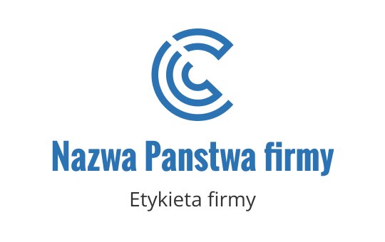 Nowoczesny okrągły projekt logo z stylizowaną literą C w kolorze niebieskim