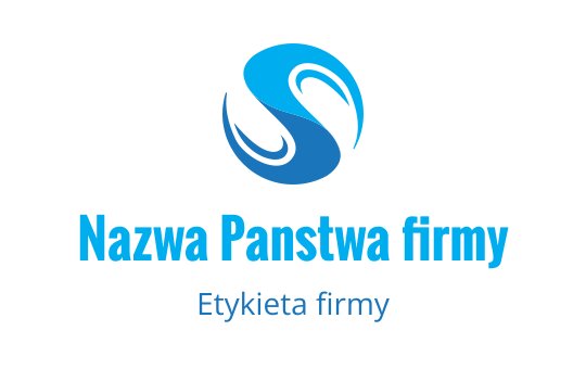 Nowoczesne niebieskie logo z stylizowaną literą S i płynnych krzywych