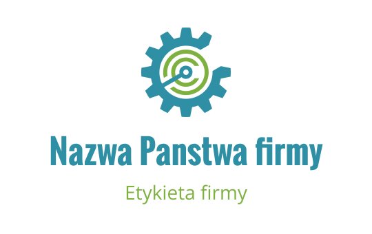 Nowoczesny projekt logo z okrągłym wzorem i niebieskimi akcentami