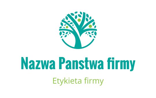 Nowoczesne logo drzewa z zaokrąglonymi liśćmi w odcieniach turkusu i zieleni