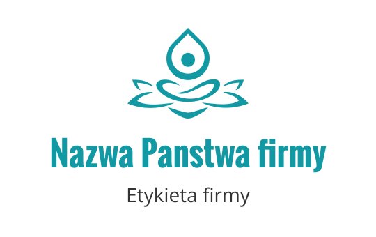 Elegancki projekt logo z kroplą wody nad kwiatem lotosu