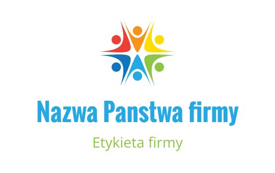 Kolorowy projekt logo z połączonymi postaciami ludzkimi w kształcie gwiazdy
