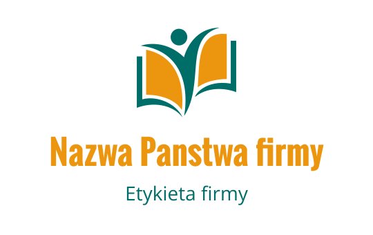 Logo otwartej książki z postacią w kolorze turkusowym i pomarańczowym