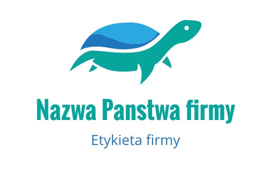 Nowoczesny projekt logo żółwia w niebieskich i turkusowych kolorach