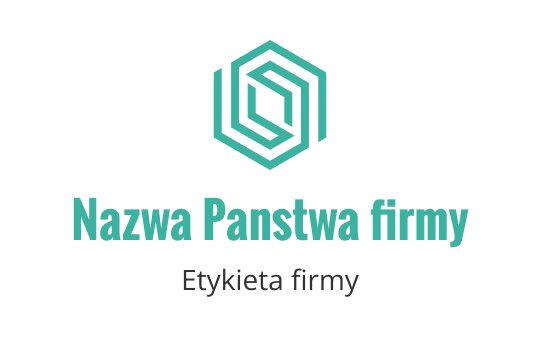 Nowoczesny projekt logo geometrycznego z przeplatającymi się kształtami w odcieniu teal
