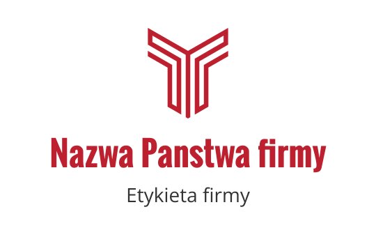 Odważne czerwone logo z stylizowaną literą T o ostrych kształtach