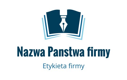 Elegancki projekt logo z otwartą książką i piórem wiecznym