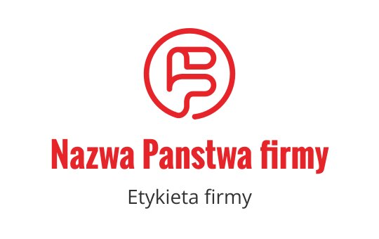 Nowoczesne czerwono-czarne logo z stylizowanymi literami P i B