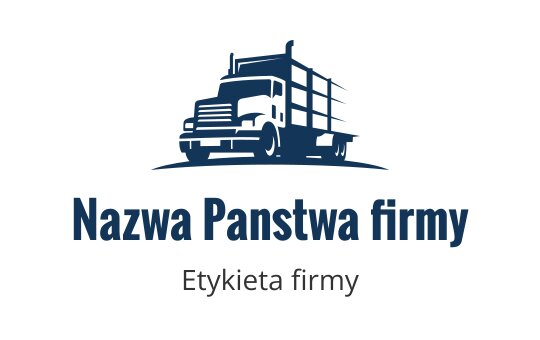 Odważne logo ciężarówki w granatowym z szczegółową sylwetką