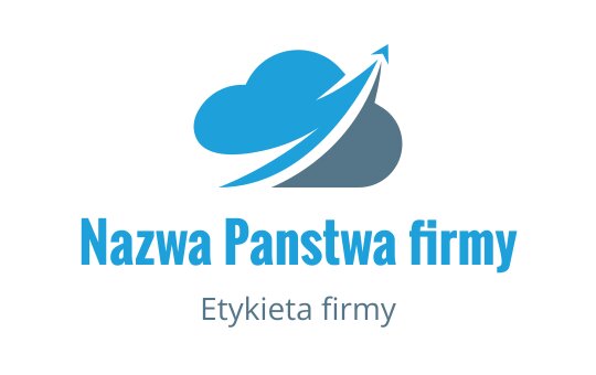 Nowoczesny logo z chmurą i strzałką w odcieniach niebieskiego