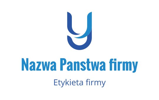 Nowoczesne niebieskie logo z stylizowaną literą "Y