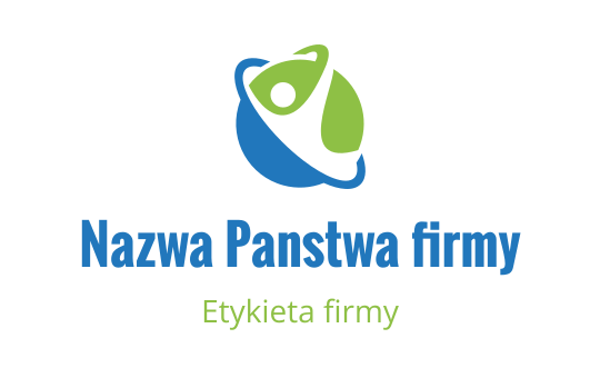 Nowoczesny projekt logo z stylizowaną postacią w kształcie globu
