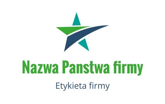 Nowoczesny projekt logo gwiazdy z zielonymi i niebieskimi elementami