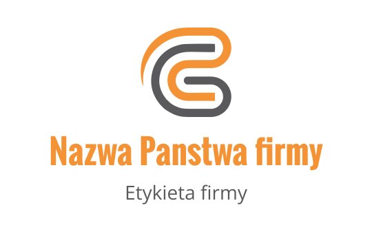 Nowoczesny projekt logo z przeplatającymi się pomarańczowymi i szarymi kształtami