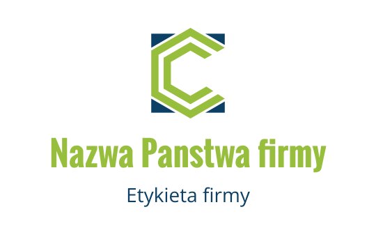 Nowoczesny geometryczny projekt logo z stylizowaną zieloną literą C