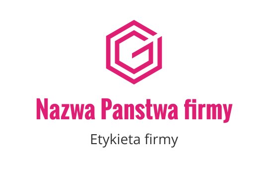 Nowoczesny projekt logo w kształcie heksagonu z odważną różową literą G