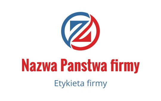 Nowoczesny okrągły projekt logo z niebieskimi i czerwonymi splecionymi kształtami