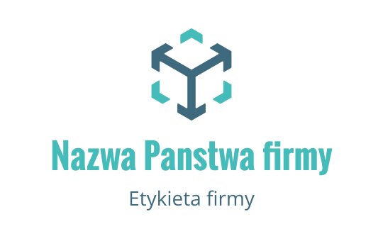 Nowoczesny projekt logo geometrycznego z sześcianem w odcieniach niebieskiego
