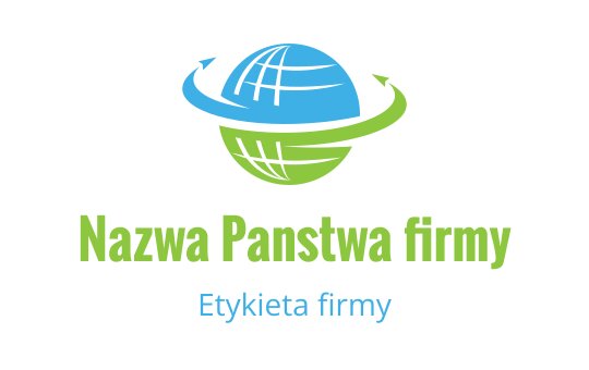 Nowoczesny projekt logo globu z niebieskimi i zielonymi wirującymi elementami