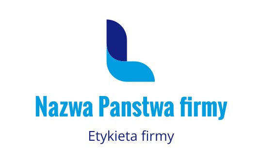 Nowoczesne niebieskie i turkusowe logo z stylizowaną literą L