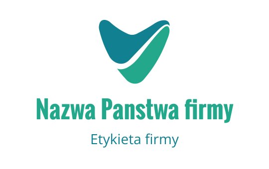 Nowoczesny projekt logo z nakładającymi się turkusowymi kształtami w dynamicznej aranżacji