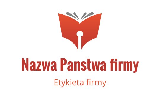 Czerwone logo projektu otwartej książki z elementem zamka