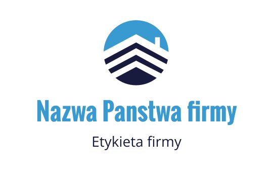 Nowoczesny projekt logo z niebieskim okrągłym kształtem i warstwowymi chevronami