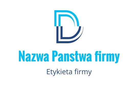 Nowoczesne niebieskie i turkusowe logo z stylizowaną literą D