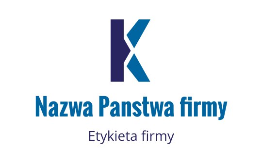 Nowoczesne niebieskie i turkusowe logo z stylizowaną literą K