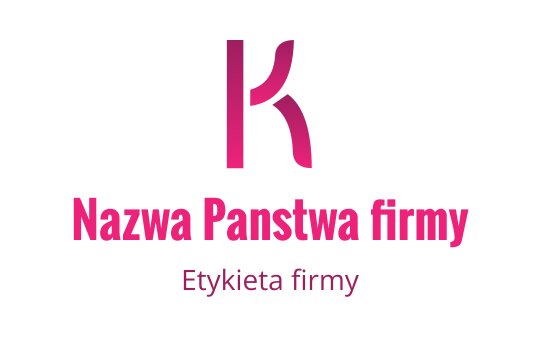 Nowoczesne różowe logo litery K z czystymi liniami