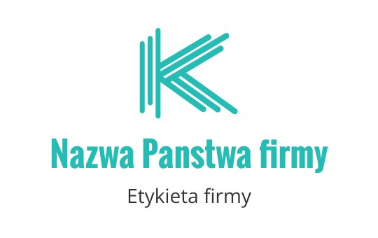Nowoczesne logo w kolorze turkusowym z stylizowaną literą K i liniami