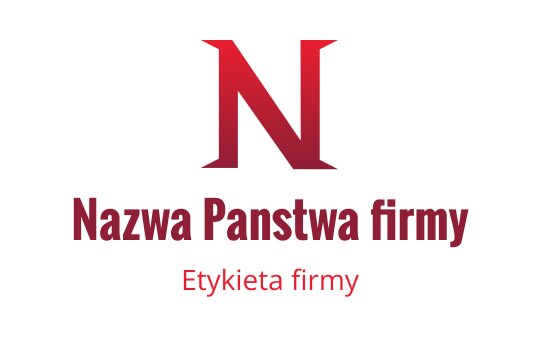 Nowoczesny projekt logo z odważną czerwoną literą "N" w typografii