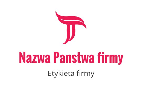 Stylowy projekt logo z wyraźną czerwoną literą T i płynącymi elementami